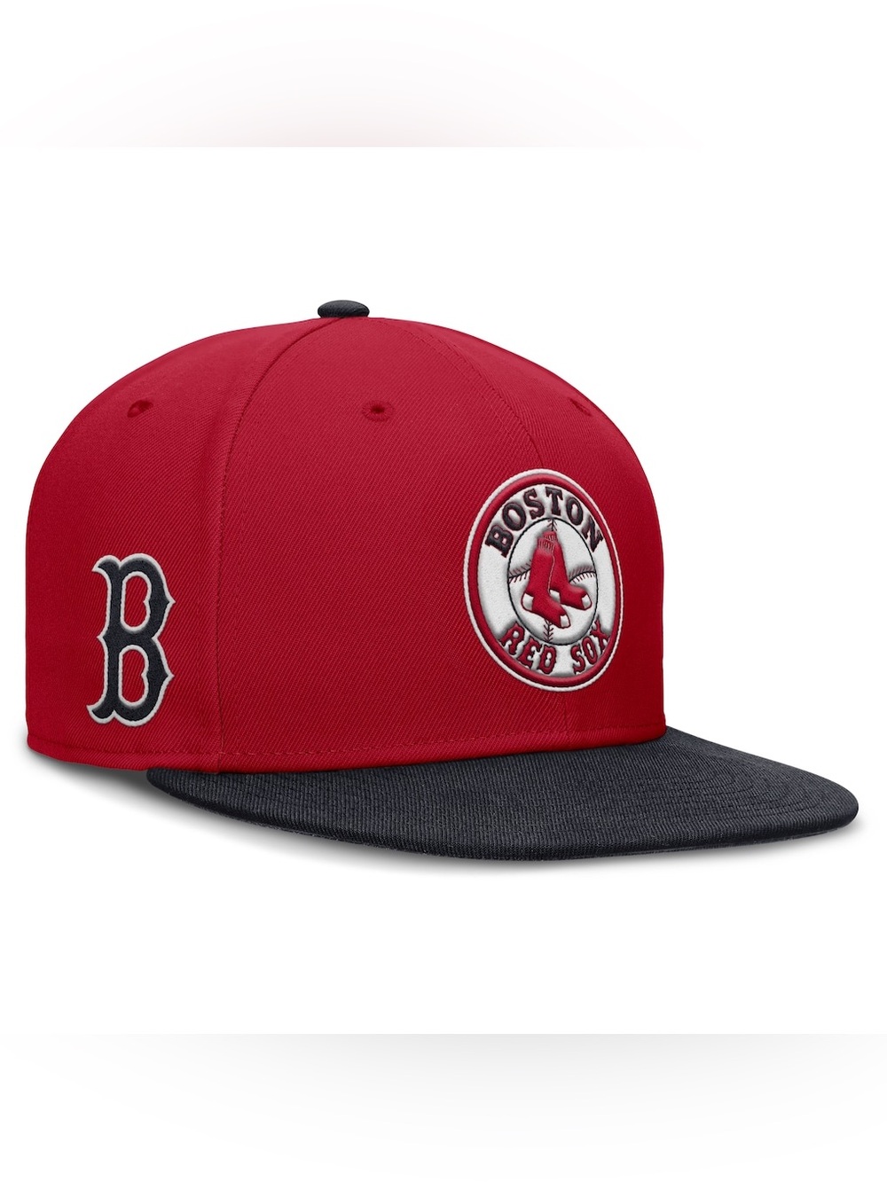 Men's Boston Red Sox Nike Red Cooperstown Two-Tone Round Bill True Fitted Hat